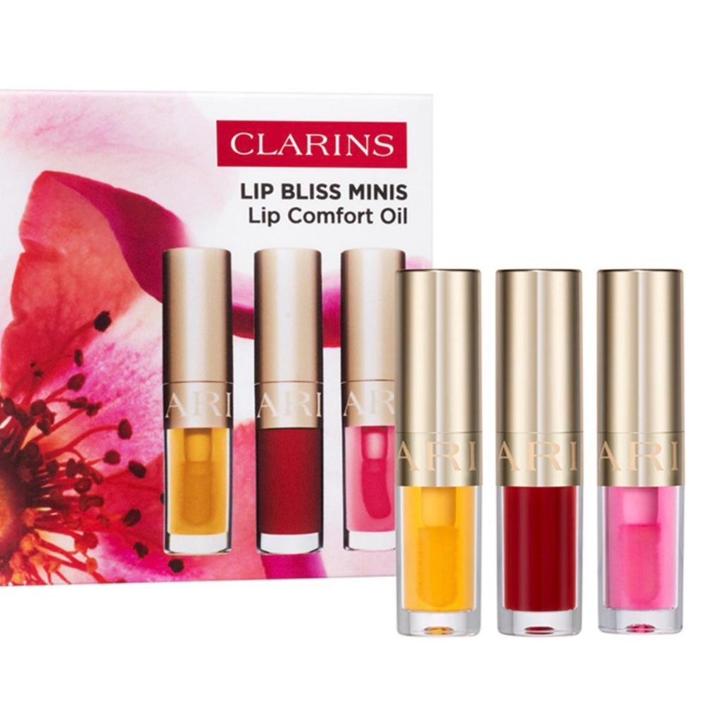 Clarins Lip Bliss Minis Lip Comfort Oils Trio